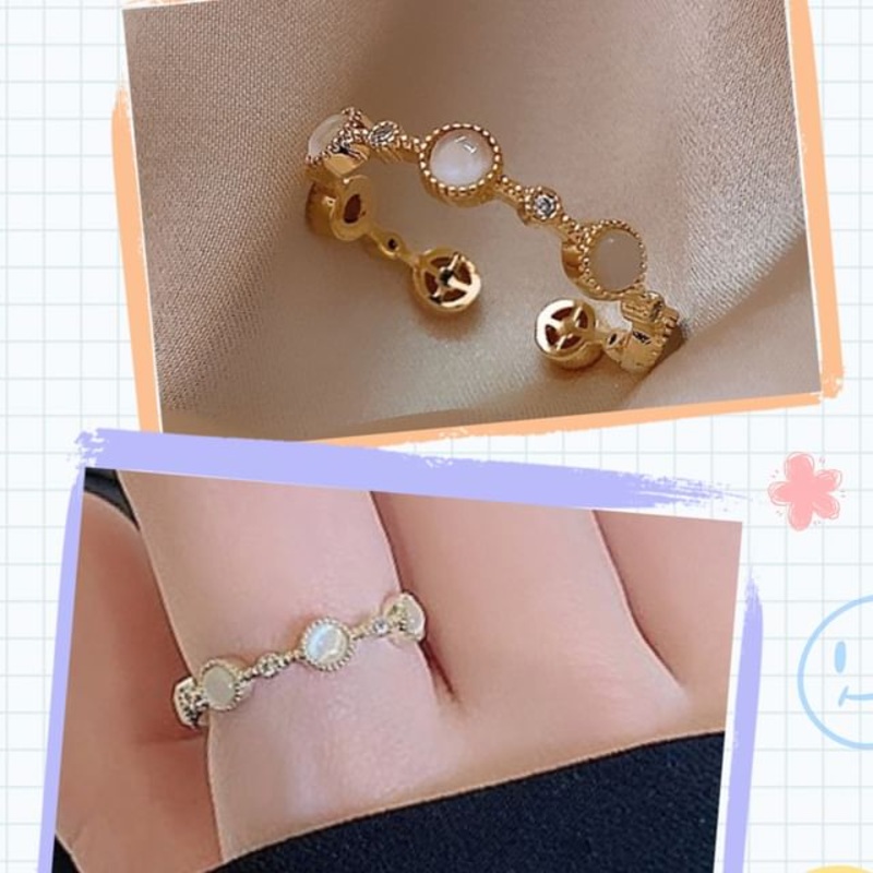 Open Rhinestone (Various Gemstone Alloy Ring Faux Designs)