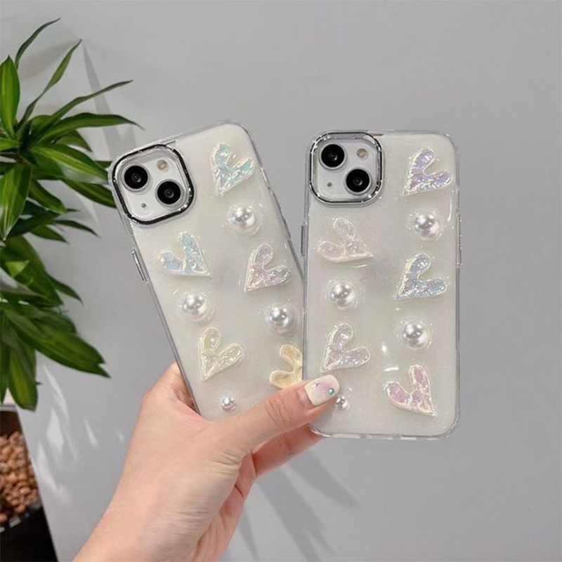 Case Heart Pearl Faux Phone|White|iPhone 11|iPhone 11 Pro|iPhone 11 Pro Max|iPhone 12 / 12 Pro|iPhone 12 Pro Max|iPhone 12 mini|iPhone 13|iPhone 13 Pro|iPhone 13 Pro Max|iPhone 13 mini|iPhone 14|iPhone 14 Plus|iPhone 14 Pro|iPhone 14 Pro Max|iPhone 7 / 8