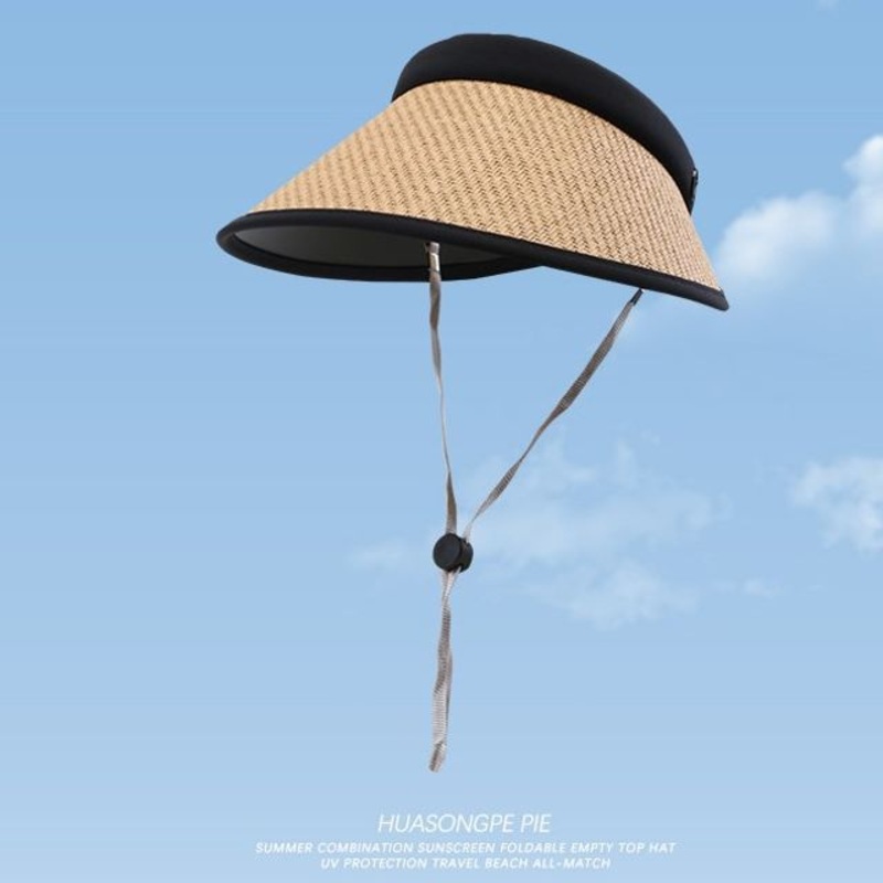 Sun Hat Straw Piped|C1999 – Beige Trim – Beige|C1999 – Black Trim – Beige|C1999 – Black Trim – Khaki|One Size