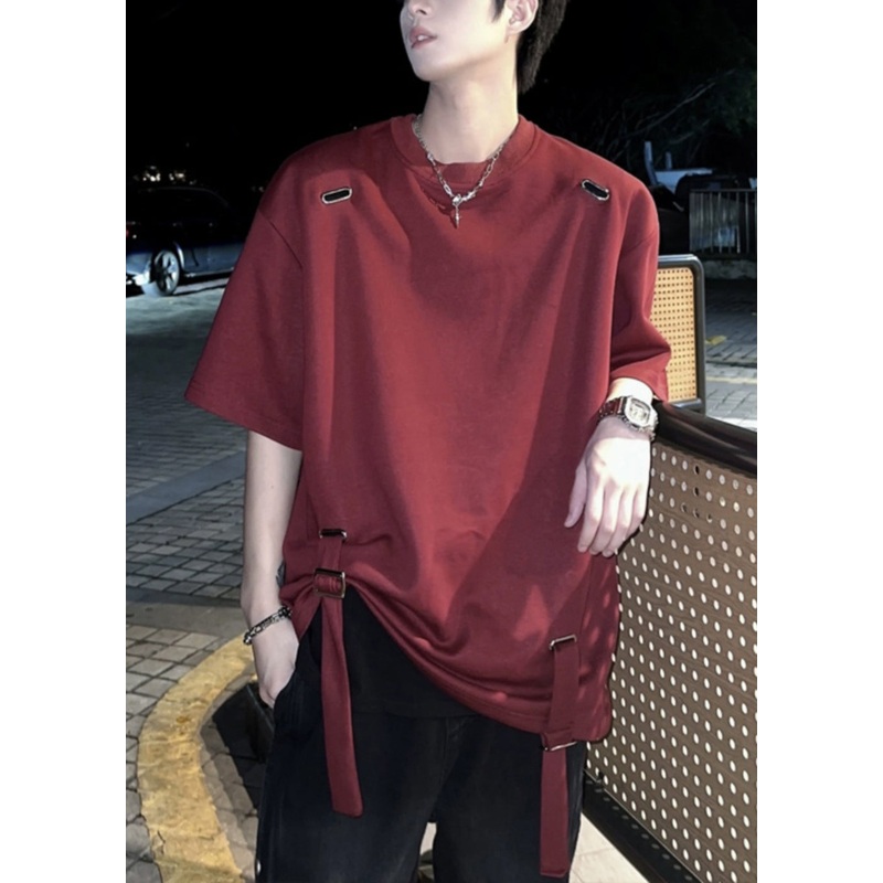 Wine T Original Red French Solid Shirts Cotton Design Mens Summer