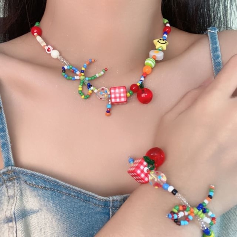 / Bracelet Acrylic Choker Charm