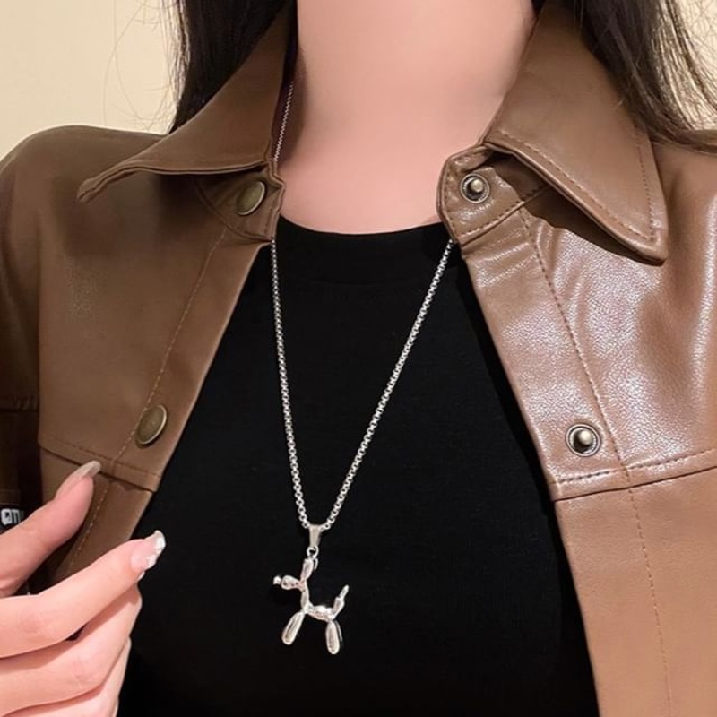 Dog Balloon Pendant Necklace