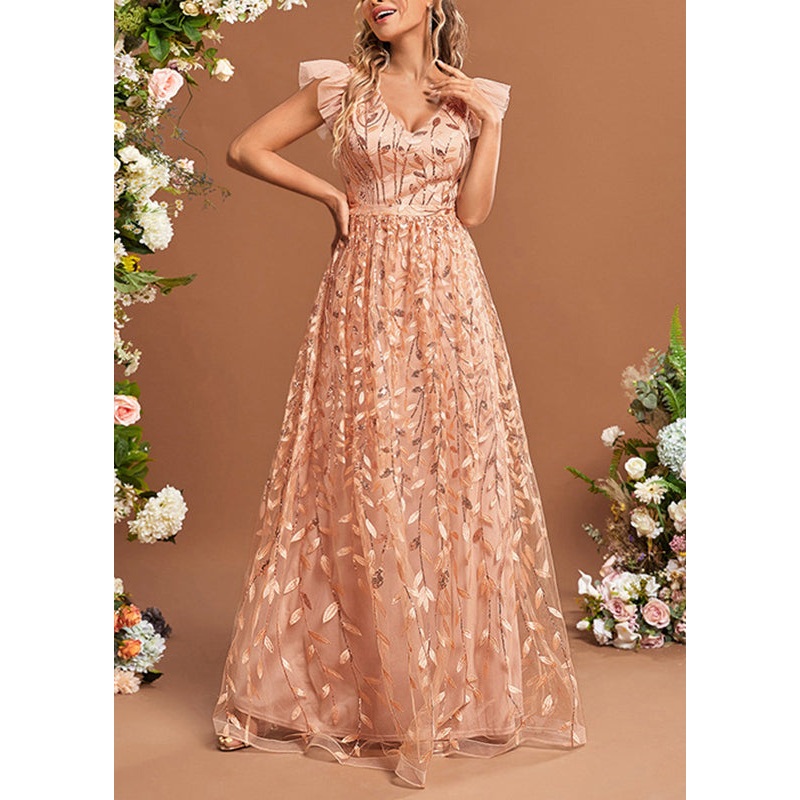 Tulle Patchwork High Ruffled Dresses Waist Summer Classy Maxi