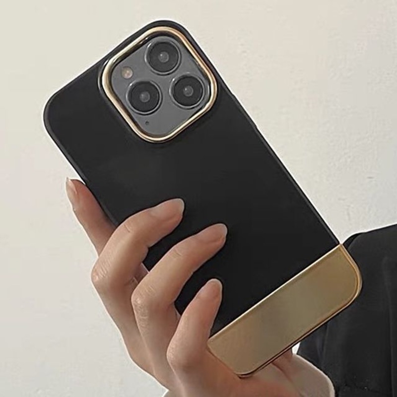 Case Panel Phone|Black & Gold|iPhone  11|iPhone  11 Pro Max|iPhone  12|iPhone  12 Pro|iPhone  12 Pro Max|iPhone  13|iPhone  13 Pro|iPhone  X / XS|iPhone  XR|iPhone  XS Max|iPhone 13 Pro Max