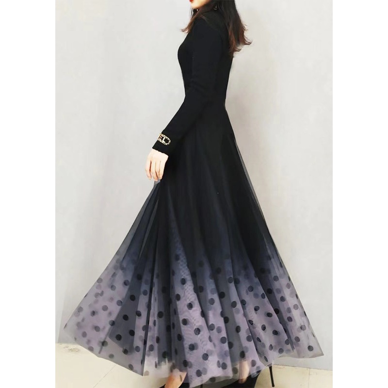 Exra Waist Large High Hem Color Skirts French Gradient Tulle