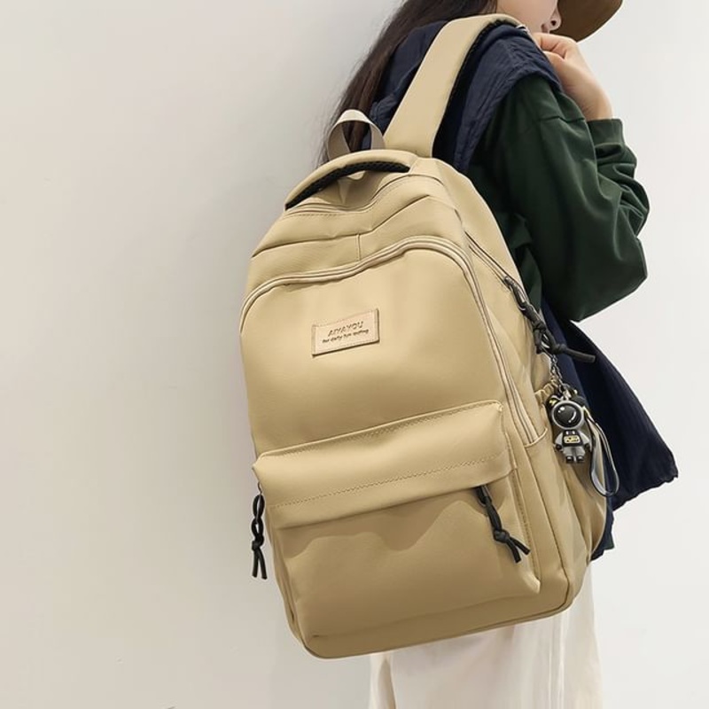 Bag Backpack Plain Applique Laptop / Set Charm