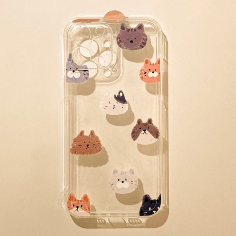 Transparent Cat Case Phone|Transparent|iPhone 11|iPhone 11 Pro|iPhone 11 Pro Max|iPhone 12|iPhone 12 Mini|iPhone 12 Pro|iPhone 12 Pro Max|iPhone 13|iPhone 13 Mini|iPhone 13 Pro|iPhone 13 Pro Max|iPhone 6|iPhone 6 Plus|iPhone 6S|iPhone 6S Plus|iPhone 7|iPh