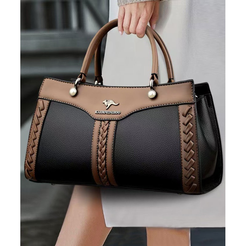 Bag Boutique Black Tote Durable Leather Versatile Calf