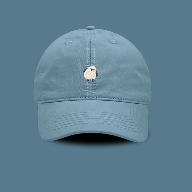 Cap Embroidered Baseball Bird|Black|Blue|Green|Khaki|Off-White|Pink|Purple|Yellow|One Size