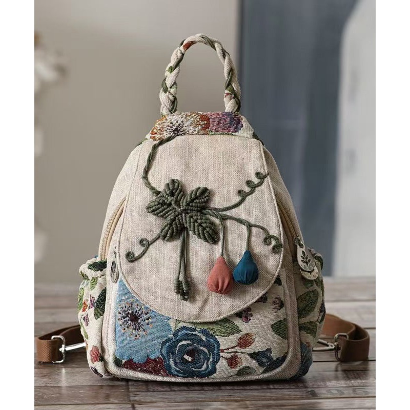 Versatile Ethnic Style Backpack Large Capacity Bag
