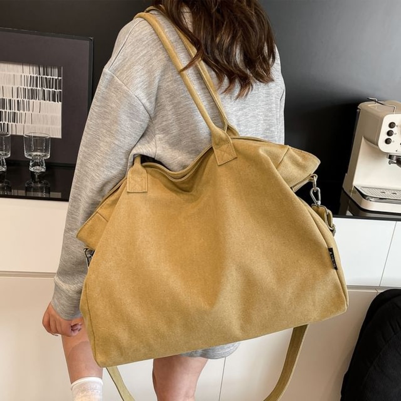 Bag Crossbody Canvas Tote|Black|Green|Khaki|Light Gray|One Size