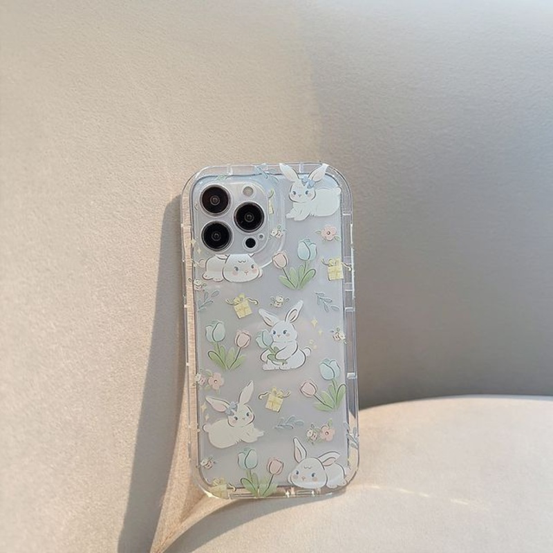 Phone Print Case Rabbit|Transparent|iPhone 11 (6.1 Inches)|iPhone 11 Pro Max (6.5 Inches)|iPhone 12 (6.1 Inches)|iPhone 12 Pro (6.1 Inches)|iPhone 12 Pro Max (6.7 Inches)|iPhone 13|iPhone 13 Pro|iPhone 13 Pro Max|iPhone 14|iPhone 14 Plus|iPhone 14 Pro|iPh