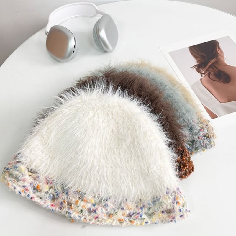Beanie Melange Knit|E-775 – Beige|E-775 – Black|E-775 – Coffee|E-775 – Gray|E-775 – Khaki|E-775 – Pink|E-775 – Wine Red|One Size