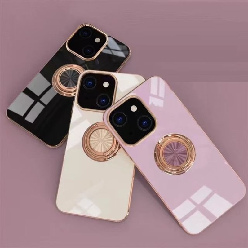Stand Ring Case Phone|Black|Dark Green|Fruit Green|Light Purple|Mint Green|Off-White|White|iPhone 15|iPhone 15 Plus|iPhone 15 Pro|iPhone 15 Pro Max
