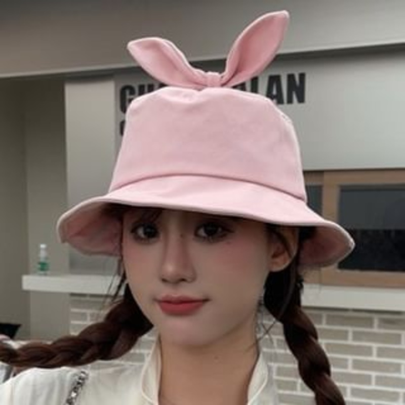 Bucket Bow Hat|N223 – Beige|N223 – Black|N223 – Fruit Green|N223 – Khaki|N223 – Pink|One Size