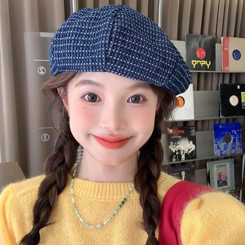 / Newsboy Cap Beret Denim|Beret – Dark Blue|Beret – Light Blue|Newsboy Cap With Brim – Dark Blue|Newsboy Cap With Brim – Light Blue|Newsboy Cap Without Brim – Dark Blue|Newsboy Cap Without Brim – Light Blue|One Size