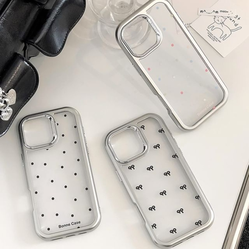 / Phone Case Polka Dot Bow|Bow – Black|Dots – Black|Dots – Mixed Colors|iPhone 14|iPhone 14 Pro|iPhone 14 Pro Max|iPhone 15|iPhone 15 Pro|iPhone 15 Pro Max|iPhone 16|iPhone 16 Pro|iPhone 16 Pro Max