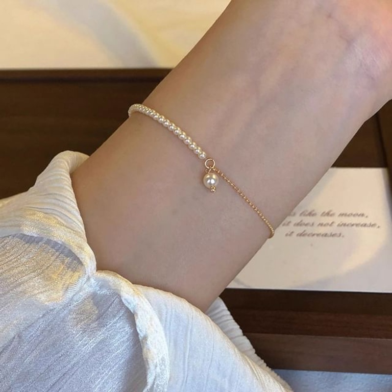 Alloy Pearl Bracelet Faux