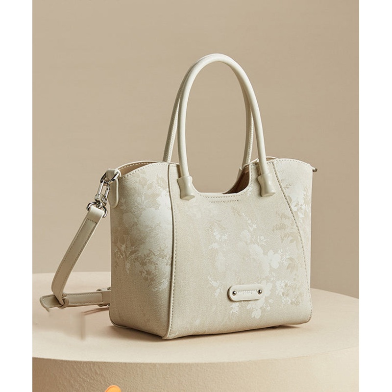 Apricot 2025 Bag Print Tote Fashion Large Capacity New