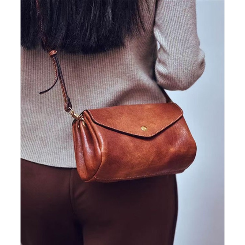 Bag Leather Cross-body Khaki Botique Durable Solid