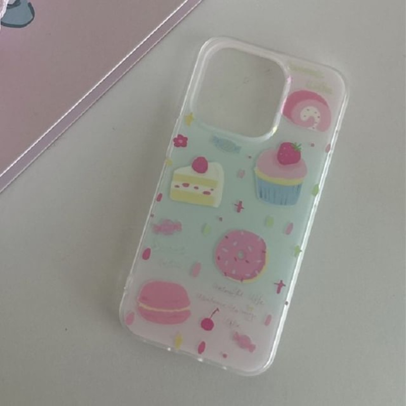Print Case Cake Phone|Pink & Green|iPhone 11|iPhone 12|iPhone 12 Pro|iPhone 12 Pro Max|iPhone 13|iPhone 13 Pro|iPhone 13 Pro Max|iPhone 14|iPhone 14 Pro|iPhone 14 Pro Max|iPhone 15|iPhone 15 Pro|iPhone 15 Pro Max