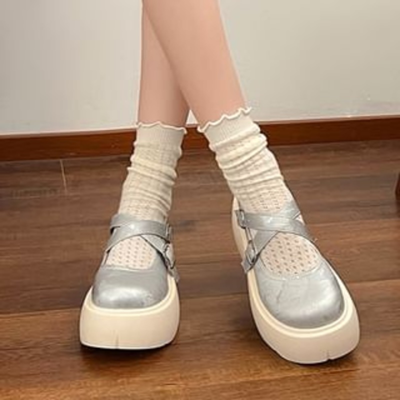 Jane Cross Mary Shoes Platform Strap