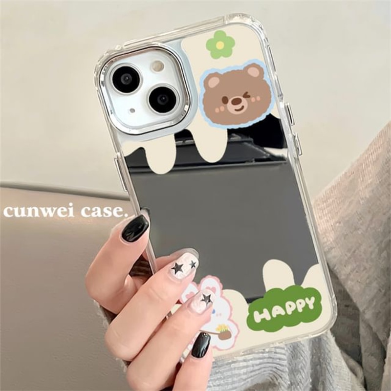 Animal Case Phone Mirrored|Mirror – Bear & Rabbit – White|Mirror – Bear & Rabbit – Yellow|iPhone 11|iPhone 11 Pro|iPhone 11 Pro Max|iPhone 12|iPhone 12 Pro|iPhone 12 Pro Max|iPhone 13|iPhone 13 Pro|iPhone 13 Pro Max|iPhone 14|iPhone 14 Plus|iPhone 14 Pro|