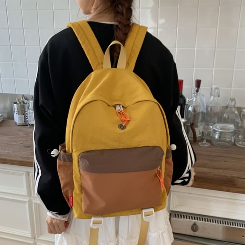 Backpack Nylon|Black|Gray|Off-White|Yellow|One Size