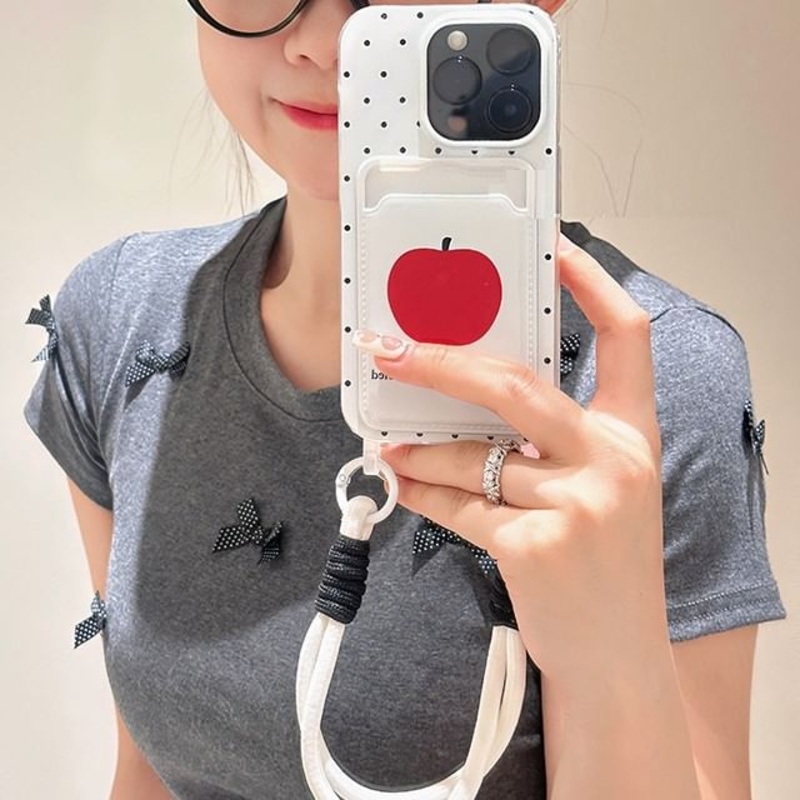 Card Holder Phone Apple Case|White & Red|iPhone 12|iPhone 12 Pro|iPhone 12 Pro  Max|iPhone 13|iPhone 13 Pro|iPhone 13 Pro  Max|iPhone 14|iPhone 14 Pro|iPhone 14 Pro  Max|iPhone 15|iPhone 15 Pro|iPhone 15 Pro  Max