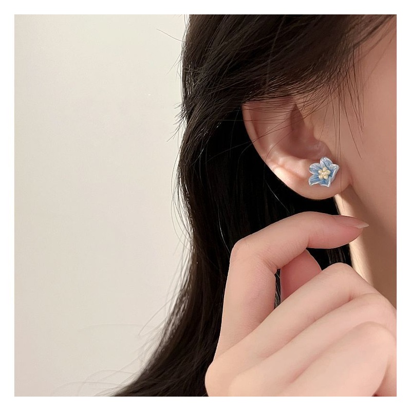 Acrylic Floral Earring Alloy Stud