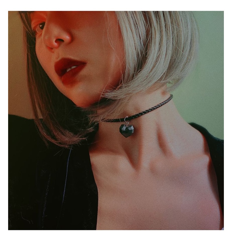 Heart Pendant Choker Cord
