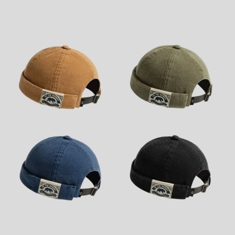 Brimless Hat Applique|N304 – Black|N304 – Blue|N304 – Camel|N304 – Green|One Size