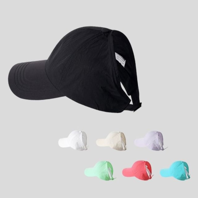 Cap Open Plain Top Baseball|N292 – Aqua Blue|N292 – Black|N292 – Green|N292 – Off-White|N292 – Purple|N292 – Rose Pink|N292 – White|One Size