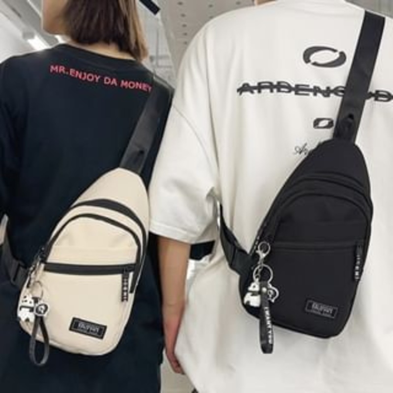 Bag Lettering Sling|Sling Bag – Black|Sling Bag – Blue|Sling Bag – White|One Size