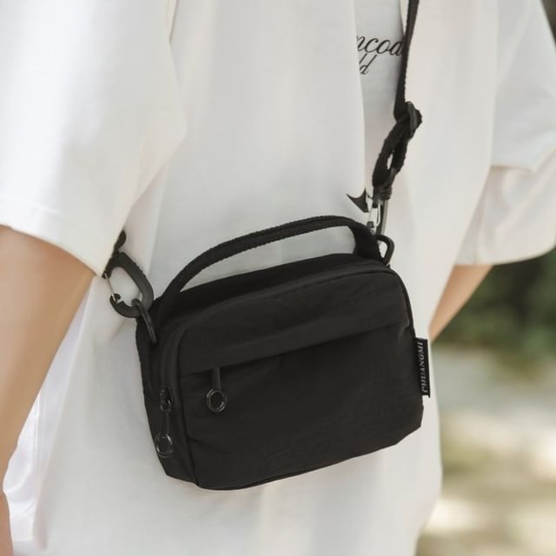 Bag Crossbody Nylon|Black|Gray|Green|Pink|Tangerine|White|One Size