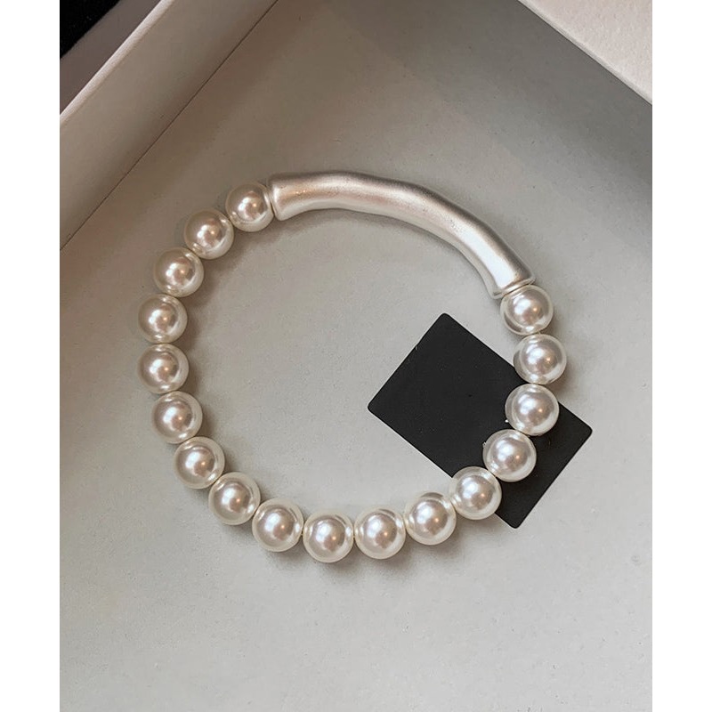 Bracelet Elegant Bamboo Joint White Pearl