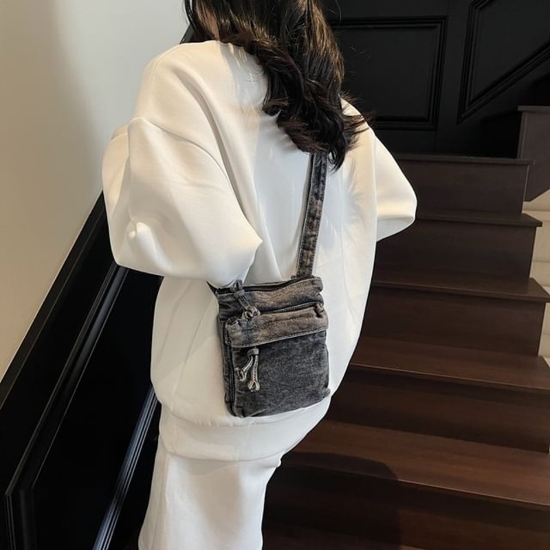 Bag Crossbody Denim|Black|Dark Blue|Light Blue|One Size
