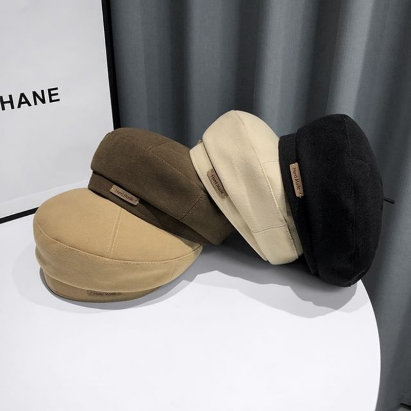 Beret Lettering|Black|Coffee|Khaki|Off-White|M