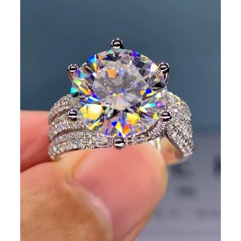 Boutique Copper Zircon Five Carat Pigeon Egg Rings WP002