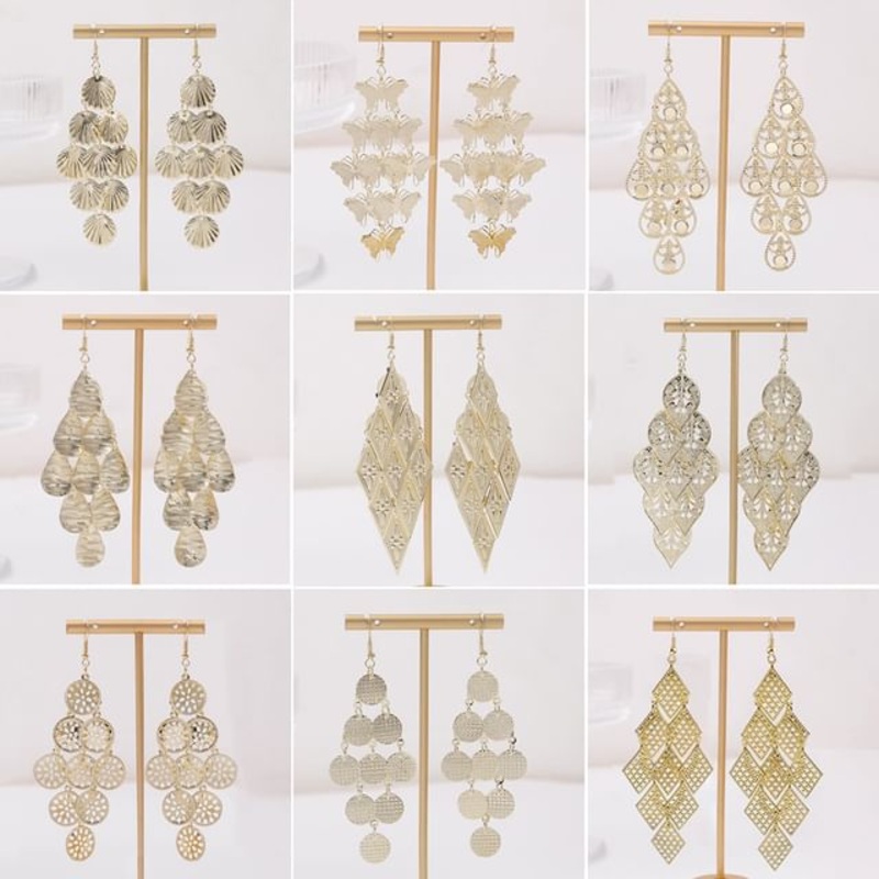 Metal Dangle Earring|E2179-2 – 1 Pair – Gold|E2319-1 – 1 Pair – Gold|E2369 – 1 Pair – Gold|E2458-1 – 1 Pair – Gold|E2461 – 1 Pair – Gold|E2563 – 1 Pair – Gold|E2645 – 1 Pair – Gold|E2667-2 – 1 Pair – Gold|E1500-7 – 1 Pair – Gold|E2147-4 – 1 Pair – Gold|E2