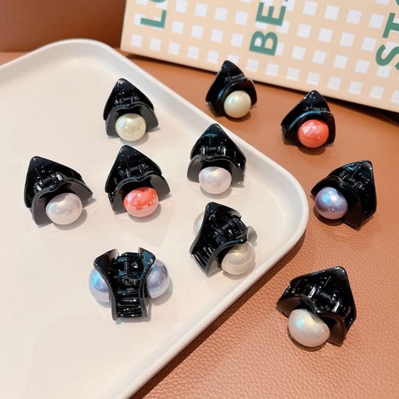 Set of 2: Ball Mini Hair Claw|2 Pcs – Light Coffee|2 Pcs – Light Yellow|2 Pcs – Pink|2 Pcs – Purple|2 Pcs – Tangerine|One Size