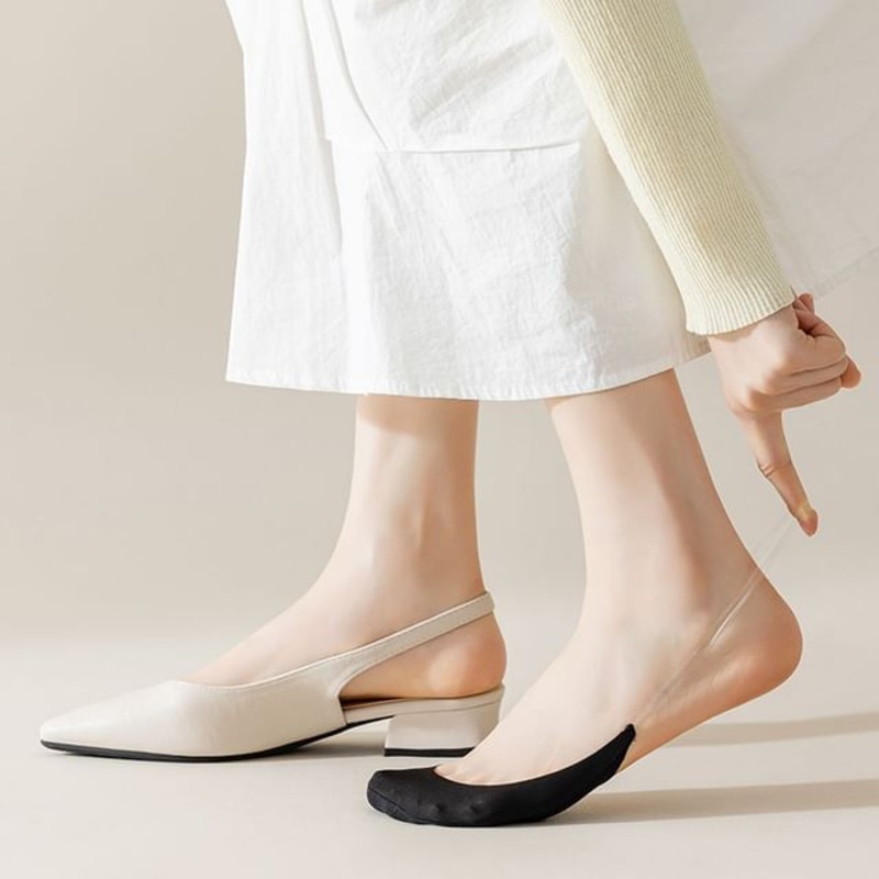Plain Half Palm Socks|Black|Gray|Green|Nude|Purple|White|One Size