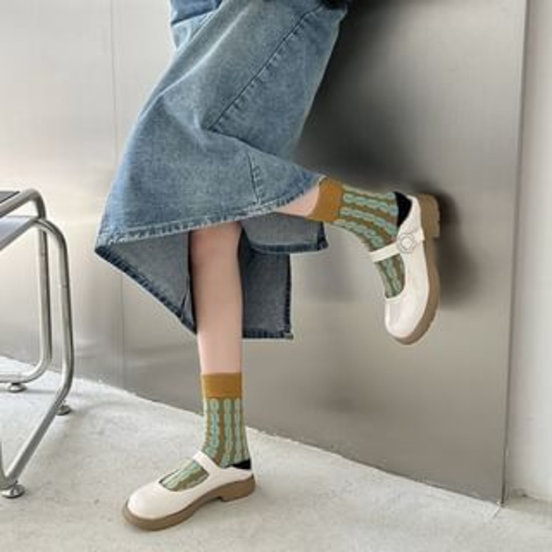 Block-Heel Mary Janes Shoes|Almond|Black|Dots – Almond|Houndstooth – Black|Off-White|Set of 2 – Shirt & Pants – Bow Print – Off-White|35|36|37|38|39|Size 40