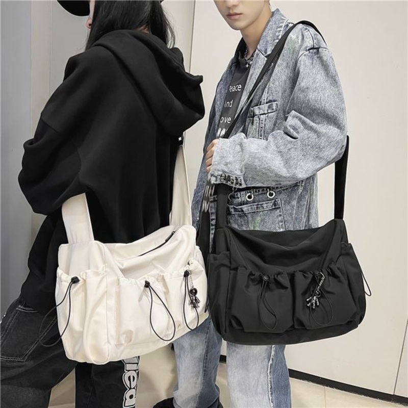 Bag Messenger Nylon|With Astronaut Bag Charm – Black|With Astronaut Bag Charm – Gray|With Astronaut Bag Charm – White|Without Bag Charm – Black|Without Bag Charm – Gray|Without Bag Charm – White|One Size