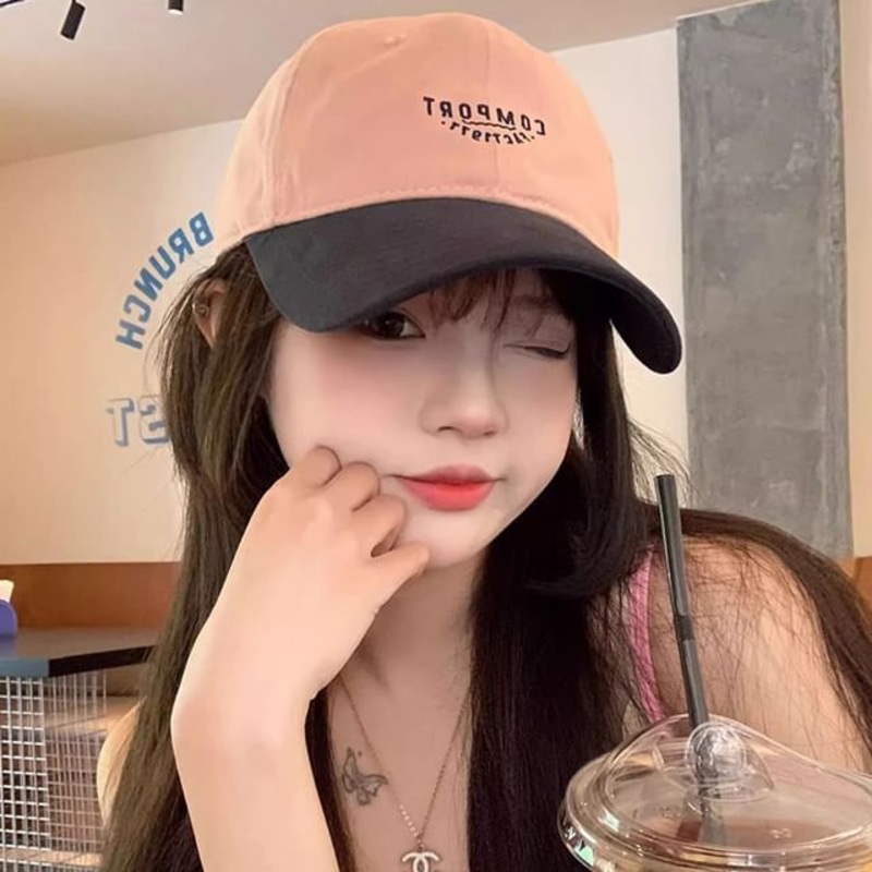 Tone Two Lettering Embroidered Baseball Cap