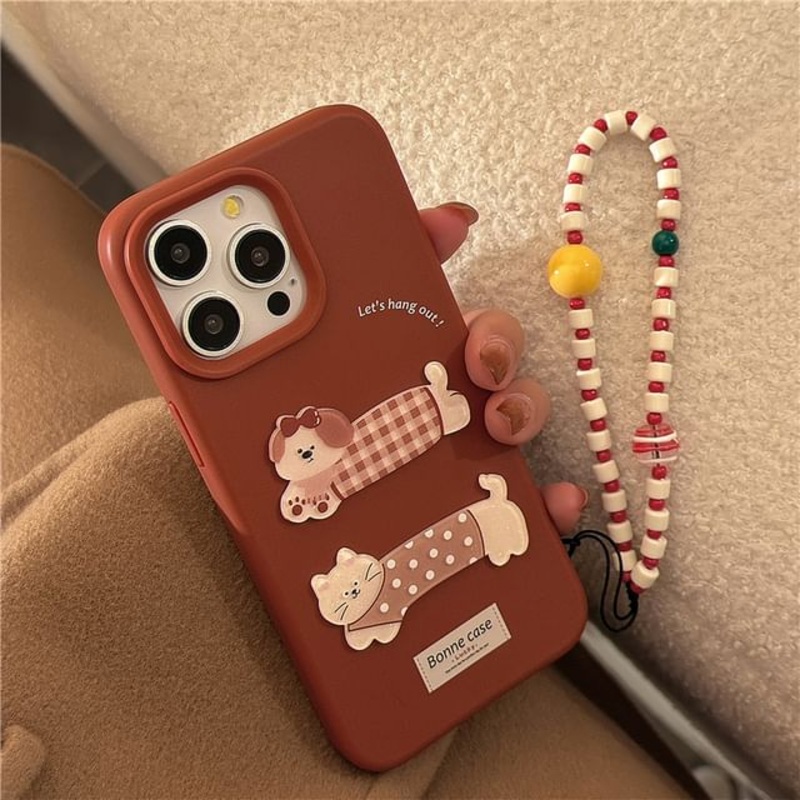 Animal Phone Case / Strap / Set – iPhone 16 Pro Max / 16 Pro / 16 Plus / 16 / 15 Pro Max / 15 Pro / 15 Plus / 15 / 14 Pro Max / 14 Pro / 14 Plus / 14 / 13 Pro Max / 13 Pro / 13
