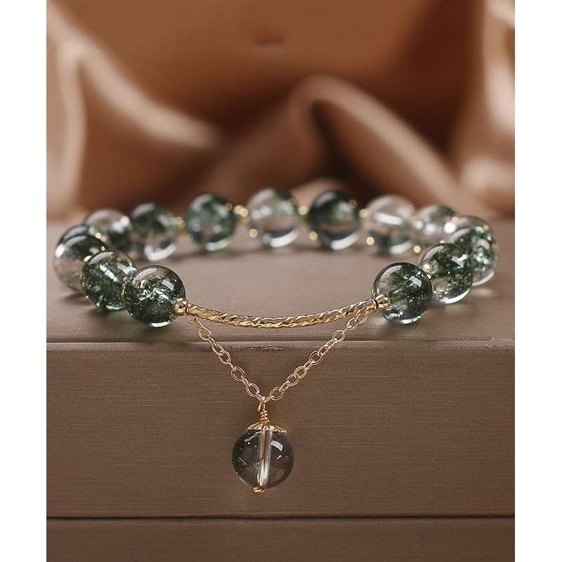 Alloy Crystal Bracelet Charm Design Original Green Beads