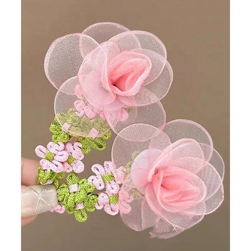 Floral Beautiful Tulle Hairpin Green Weave