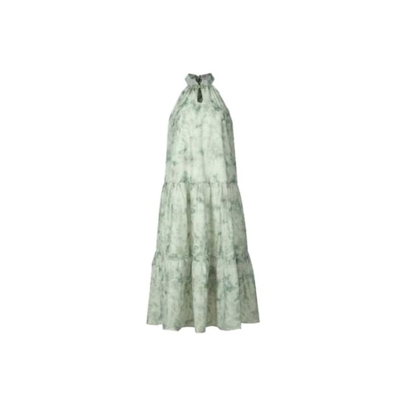 A-Line Print Dress Sleeveless Maxi